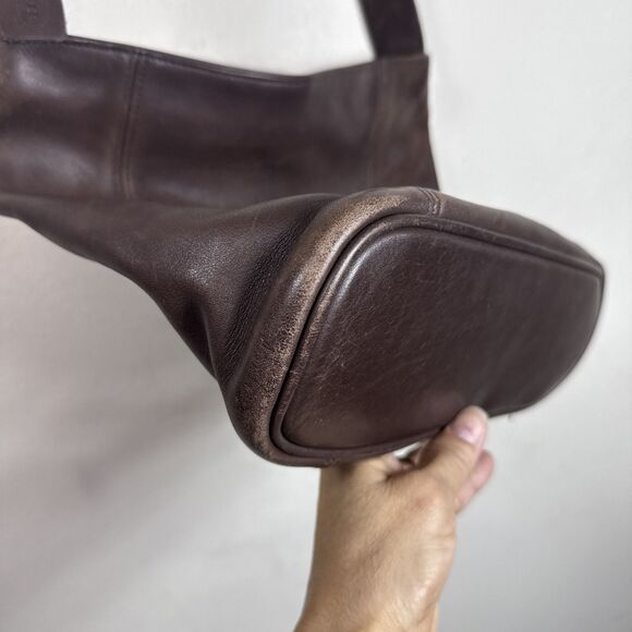 (B7) Coach Vintage Large Capacity Old Shoulder Bag All Leather Brown,N# D7C-4169 - Picture 6 of 15